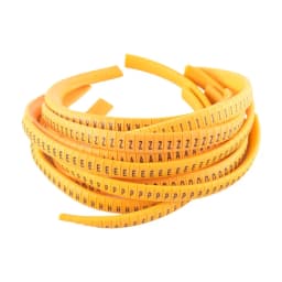 EC-J Flat Number Tube Cable Wire Marker 0 to 9 For Cable Size A-Z Letters Cable Markers Label Marking MS-65/100 Number Target