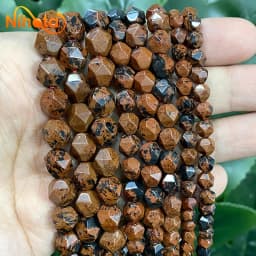Natural Stone Faceted Turquoise Tiger Eye Stone Jaspers Quartz Agates Loose Spacers Beads for Jewelry Making 14" Inch 6/8/10mm
