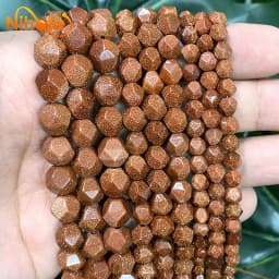Natural Stone Faceted Turquoise Tiger Eye Stone Jaspers Quartz Agates Loose Spacers Beads for Jewelry Making 14" Inch 6/8/10mm