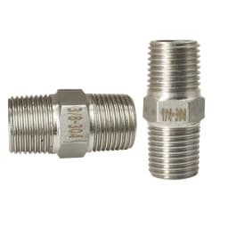 1/8" 1/4" 3/8" 1/2" 3/4" BSP Thread 304 Stainless Hex Steel Pipe Fitting Head Male Fittings Water oil Air Connector