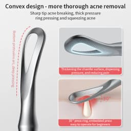 New German Ultra-fine Cell Pimples Blackhead Whitehead Clip Beauty Salon Special Remove Acne Fat Particles Needle Tool