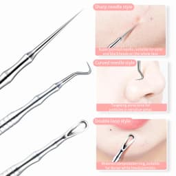 New German Ultra-fine Cell Pimples Blackhead Whitehead Clip Beauty Salon Special Remove Acne Fat Particles Needle Tool
