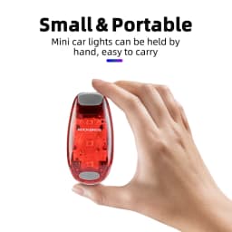 ROCKBROS Bike Rear Light Bicycle Warning Tail Light Cycling Helmet Bag Taillight Lantern Water Repellent Mini Bike Accessories