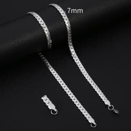 HIYEE Fashion Classic 3-8MM Figaro Chain Stainless Steel Non-Fading Waterproof Necklace For Men's And Women's Parties