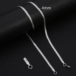 HIYEE Fashion Classic 3-8MM Figaro Chain Stainless Steel Non-Fading Waterproof Necklace For Men's And Women's Parties
