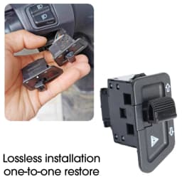 Motorcycle Turn Signal Switch Button 3 Pin Double Flash Light on/off Start Button for Electric Vehicles Scooter Parts Replace