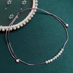 Real Natural Freshwater Pearl Necklace for Women Girls Small Potao Pearl Charm Smile Pendulum Choker Collar Wedding Jewelry Boho