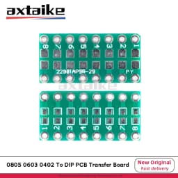 20PCS 0805 0603 0402 To DIP PCB Transfer Board DIP Pin Board Pitch Capacitance Resistance Adapter Plate Conversion Board