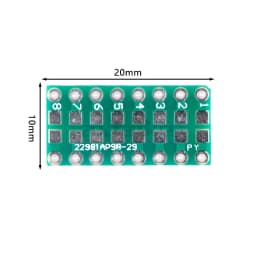 20PCS 0805 0603 0402 To DIP PCB Transfer Board DIP Pin Board Pitch Capacitance Resistance Adapter Plate Conversion Board