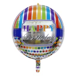 22 Inch New Round Aluminum Transparent 4d Balloon Birthday Theme Party Decoration Balloon Wholesale