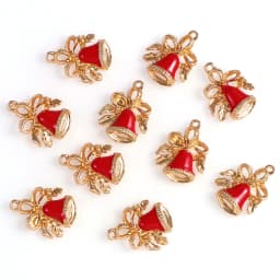 10-80pcs Enamel Christmas Charms Fashion Metal Alloy Xmas Pendant for DIY Jewelry Making Accessories Christmas Decoration