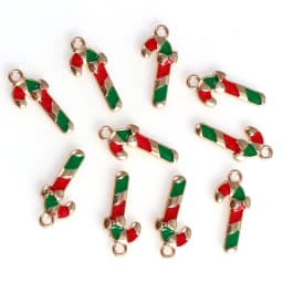 10-80pcs Enamel Christmas Charms Fashion Metal Alloy Xmas Pendant for DIY Jewelry Making Accessories Christmas Decoration