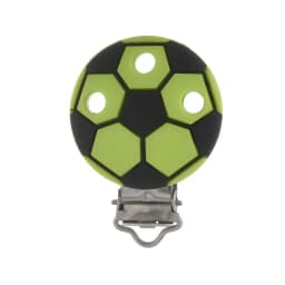 3Pcs Silicone Pacifier Clips Round Soccer Shape Baby Teether Teething Clip DIY Necklace Bead Tool Nurs Gift Accessories BPA Free