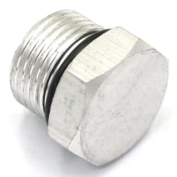 M5x0.8 1/8" 1/4" 3/8" 1/2" 3/4" 1" BSPP Male Aluminum Hex Plug End Cap With Gasket Seal For Manifold Block