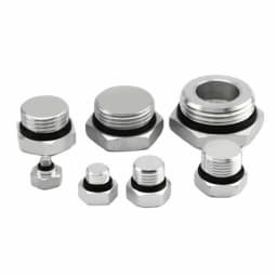 M5x0.8 1/8" 1/4" 3/8" 1/2" 3/4" 1" BSPP Male Aluminum Hex Plug End Cap With Gasket Seal For Manifold Block