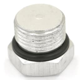 M5x0.8 1/8" 1/4" 3/8" 1/2" 3/4" 1" BSPP Male Aluminum Hex Plug End Cap With Gasket Seal For Manifold Block