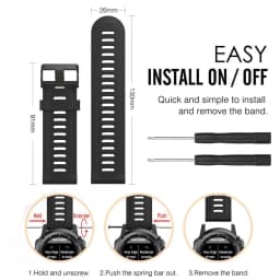Silicone Watch Strap For Garmin Fenix 3 3 HR 5X 6X 7X Wristband Bracelet Smartwatch Soft Band Accessories With Tool