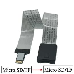10/15/25/46CM TF To Micro SD Card Flex Extension Cable Extender Adapter Zip Extension Cable Memory Card Extender Cord Linker
