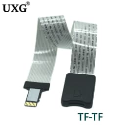10/15/25/46CM TF To Micro SD Card Flex Extension Cable Extender Adapter Zip Extension Cable Memory Card Extender Cord Linker