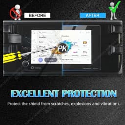 Tempered Glass Protective Film for Audi Q3 Sportback 2020 2021 2022 2023 2024 Navigation Dashboard Instrument LCD Screen Film
