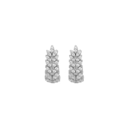 TIANDE Exquisite Zircon Hoop Earrings for Women Fashion Gold Color Round Cilrle Piercing Earrings Fashion Jewelry Accessories