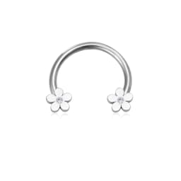 1pc Star Heart Flower CZ Septum Pierc Nose Ring Cartilage Tragus Helix Lip BCR Circular Hoop Piercing Jewelry 16G Free Shipping