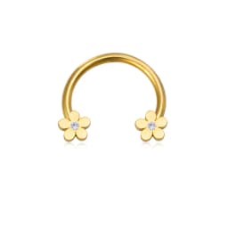 1pc Star Heart Flower CZ Septum Pierc Nose Ring Cartilage Tragus Helix Lip BCR Circular Hoop Piercing Jewelry 16G Free Shipping