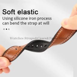 Silicone Leather Wrist Band for Huawei Watch GT2 GT3 42mm 46mm Strap Bracelet for Samsung Galaxy Watch3/4 18 20mm 22mm Watchband