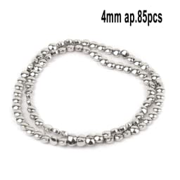AAA Rhodium Hematite Loose Beads Charms Heart Star Tube Faceted Irregular Geometric Shape Beads For Jewelry Making Wholesale