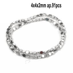AAA Rhodium Hematite Loose Beads Charms Heart Star Tube Faceted Irregular Geometric Shape Beads For Jewelry Making Wholesale