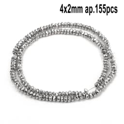 AAA Rhodium Hematite Loose Beads Charms Heart Star Tube Faceted Irregular Geometric Shape Beads For Jewelry Making Wholesale