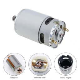 RS550 DC Motor 8.2mm 14 Teeth Gear Micro Motor RS 550 21V 28000RPM Electric Saw Motor for Mini Rechargeable Hand Saw