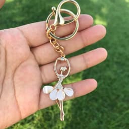 Fashion Alloy Keychain with Big water-drop Rhinestone Cartoon Pumpkin Carriage Keychain Golden Carriage Pendant Female Bag Acces