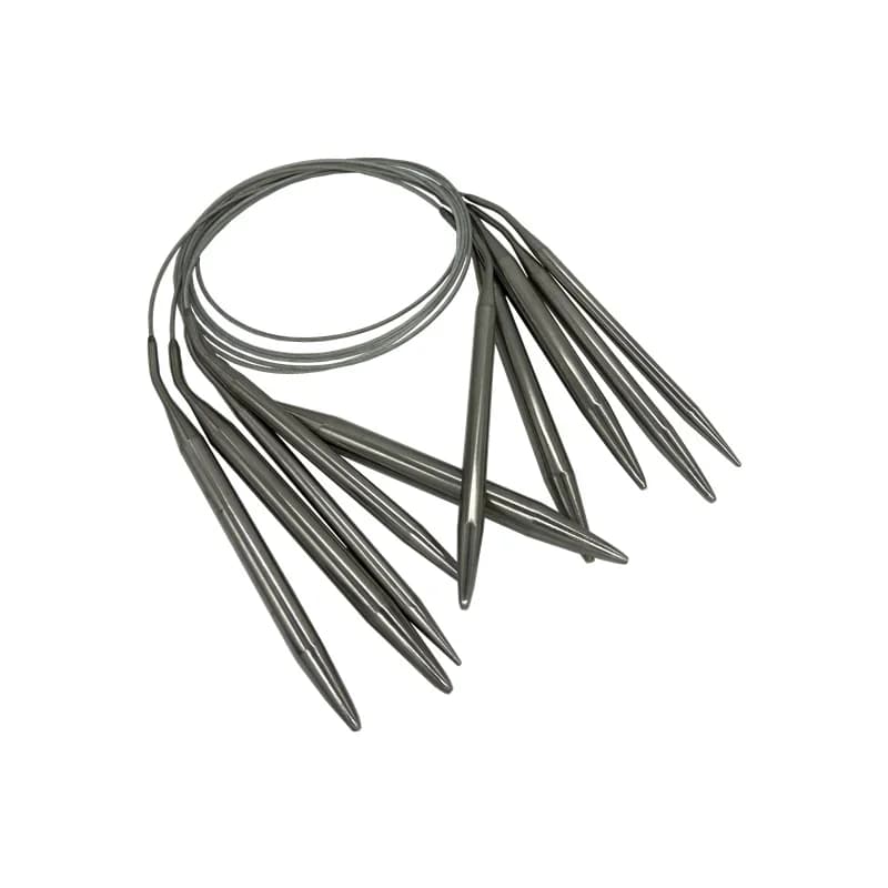 1.5-10mm Stainless Steel Circular Knitting Needles Crochet Needles Pins Needle Craft Tools For Set of Knitting Hooks DIY Weaving