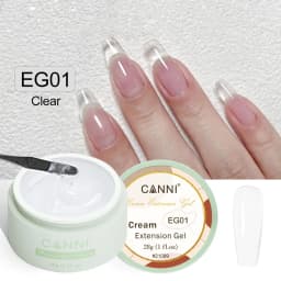 CANNI Cream Extension Gel Venalisa Jelly Gel Milky White UV Construction Gel Soak Off Self Leveling Builder Nail Gel Polish