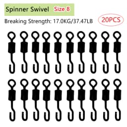 Spinner Swivel for Ronnie Rig Carp Fishing Accessories for Carp Rig Micro Hook Swivel Hook Sleeve Tackle Quick Change Swivel