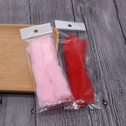 MNFT 2Packs Egg Yarn Fiber Baitfish Lure Trout Slamon Glow Bug Fly Tying Material Pink Yellow Green White Black Red Orange Color