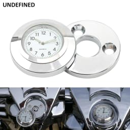 Fork Lock Clock Cover For Harley Road King FLHR/I FLHRC/I FLHRSE 1994-2022 All Models Motorcycle Black White Dial Waterproof