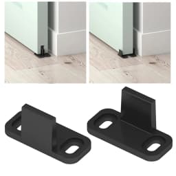 2pcs Sliding Barn Door Floor Guides Closet Door Guides Hardware Plastic Floor Wall Mounted Bottom Track Guide for Sliding Doors