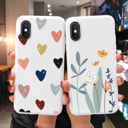 Flowers Funda For Phone Case iPhone X XS MAX XR Capa Soft Silicone Cute Cat Bear Back Cover For iPhone XR Bumper Women Anti-Fall