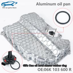 06K103600R All Aluminum Alloy Improved Oil Tray Waste Oil Pan For Audi A1 A3 Q2 TT VW Golf MK7 GTI Sharan Tiguan 06K 103 600 R