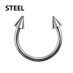 1PC Stainless Steel Helix Piercing Eyebrow Lip Labret Rings Stud Earring 6/8/10mm Tragus Barbell Tongue Bar Pircing Body Jewelry