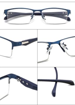 New Sun Photochromic Myopia Eyeglasses Optical Men student Finished Myopia Eyewear prescription Glasses Frame Half Rim -1.0 -4.0