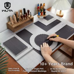 WUTA New Fabric Cutting Mat, Leather Cutting Board A1 A2 A3 A4 A5 Professional Self Healing Quality Double-Sided Craft Tool Set