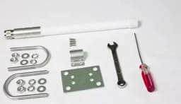 20mm Omni Fiberglass Antenna Clip Anti-falling Bracket Holder U Bolts Installation Clamp Holding Pole Fixation