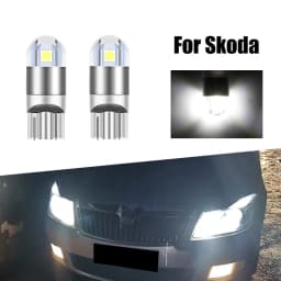 4x LED Clearance Light Bulb Lamp W5W T10 Canbus For Skoda Fabia MK1 MK2 MK3 Felicia Superb Octavia 1 2 3 A5 A7 Rapid Yeti Karoq