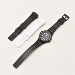 Resin Strap For Casio MRW-200H 18MM Watch Band Mens Sports Waterproof Black White Replacement Watch Accessories