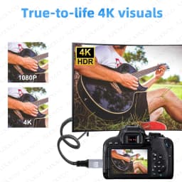 1m 2m 3m 5m Braid HD 4K@60HZ Micro HDMI-Compatible TO HDMI-Compatible Extension Male to Male Cable