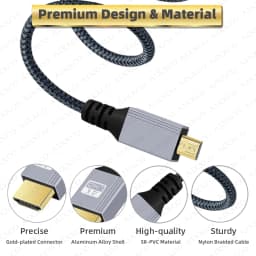 1m 2m 3m 5m Braid HD 4K@60HZ Micro HDMI-Compatible TO HDMI-Compatible Extension Male to Male Cable
