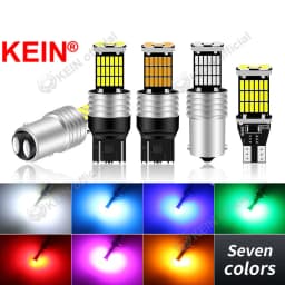 KEIN 2PCS T15 W16W P21W 1156 1157 Led Bulb BA15S BAY15D T20 7440 7443 W21W 45SMD Car Light Turn Signal Tail Reverse Brake Lamp